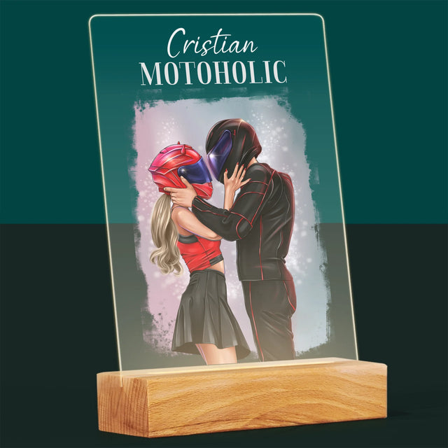 Creator De Personaj: Motoholic - Imprimare Pe Sticlă Acrilică (Verticală)