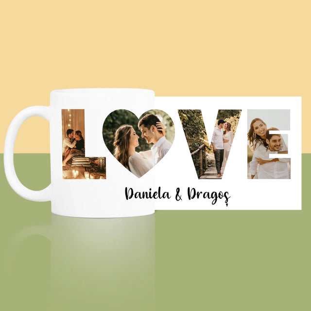 Cuvânt Din Fotografii: Love Din Fotografiile Tale - Cană