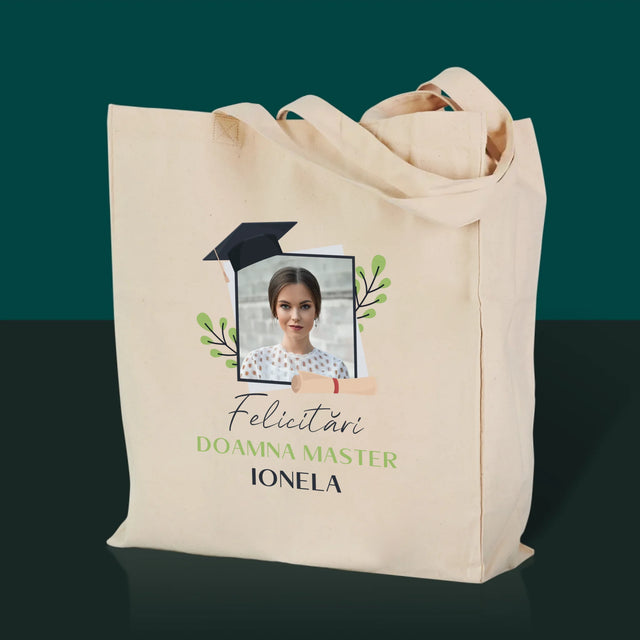 Fotografie Si Semnătură: Felicitări Master - Sacoșă De Pânză