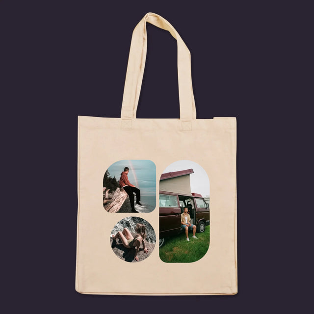 Colaj De Fotografii: Forme - Sacoșă De Pânză