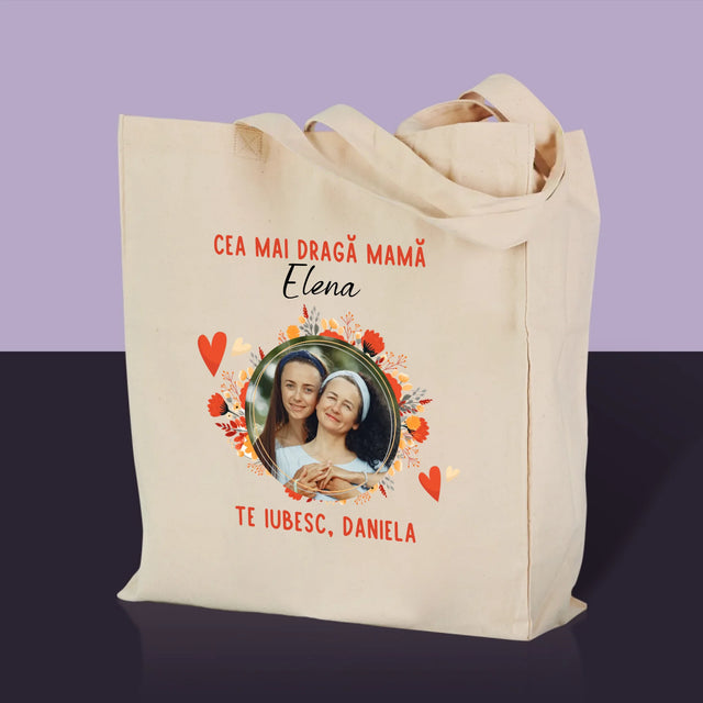 Fotografie Si Semnătură: Ce Mai Dragă Mamă - Sacoșă De Pânză