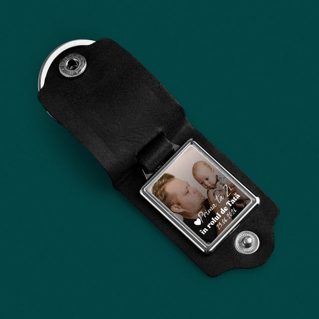 Fotografie Si Semnătură: Prima Ta Zi În Rolul De Tată - Breloc Cu Fotografie