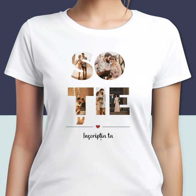 Cuvânt Din Fotografii: Soție Din Fotografiile Tale - Tricou Pentru Femei