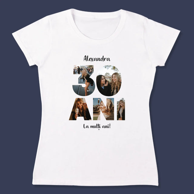 Cuvânt Din Fotografii: 30 Ani Din Fotografiile Tale - Tricou Pentru Femei