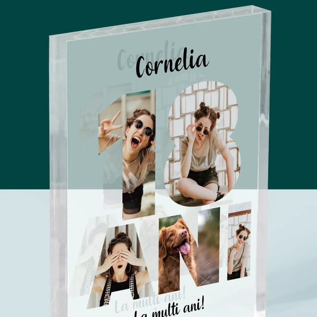 Cuvânt Din Fotografii: 18 Ani Din Fotografiile Tale - Bloc Acrilic