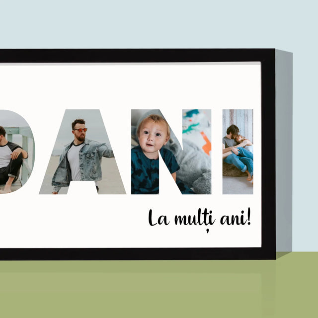 Cuvânt Din Fotografii: 40 Ani Din Fotografiile Tale - Imprimare Cu Ramă 20X40 (Horizontală)
