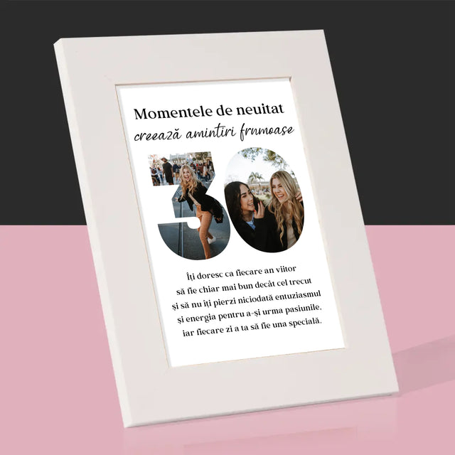 Cuvânt Din Fotografii: 30 De Ani - Ramă Pentru Fotografii (Horizontală)