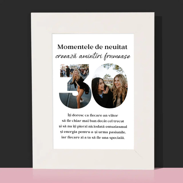 Cuvânt Din Fotografii: 30 De Ani - Ramă Pentru Fotografii (Horizontală)