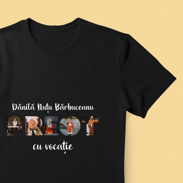 Cuvânt Din Fotografii: Un Preot Cu Vocație - Tricou Pentru Bărbați
