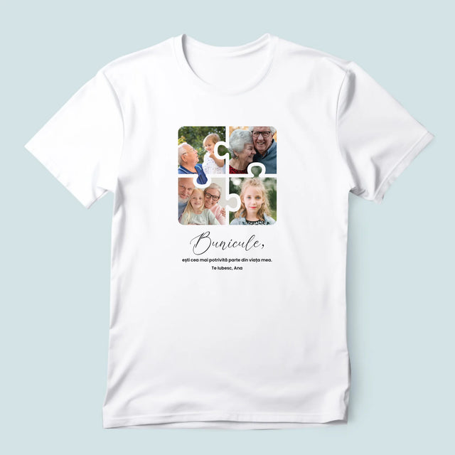 Colaj De Fotografii: Puzzle Fotografii Pentru Bunic - Tricou Pentru Bărbați