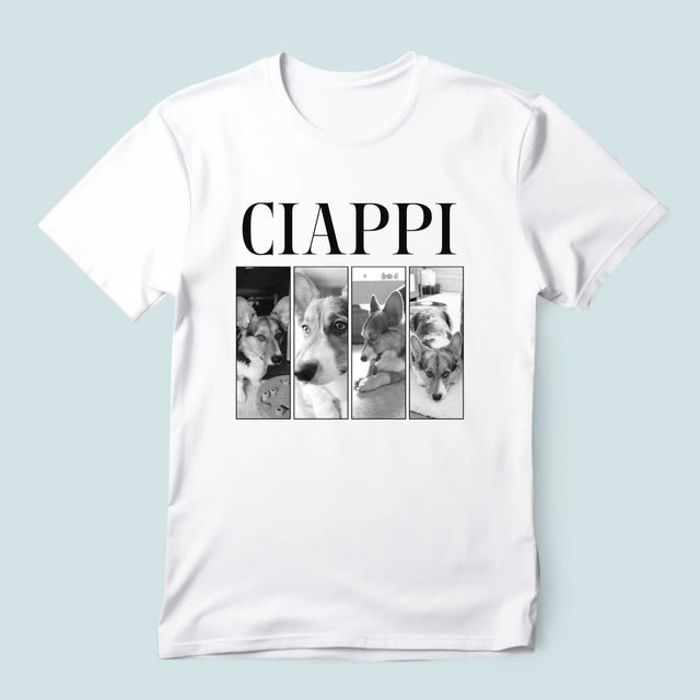 Colaj De Fotografii: Bootleg Clasic Cu Cățeluș - Tricou Pentru Bărbați