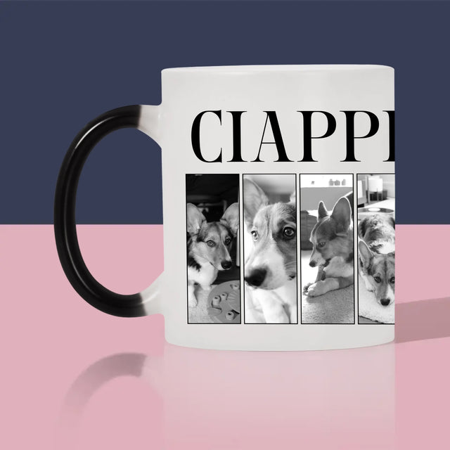 Colaj De Fotografii: Bootleg Clasic Cu Cățeluș - Cană