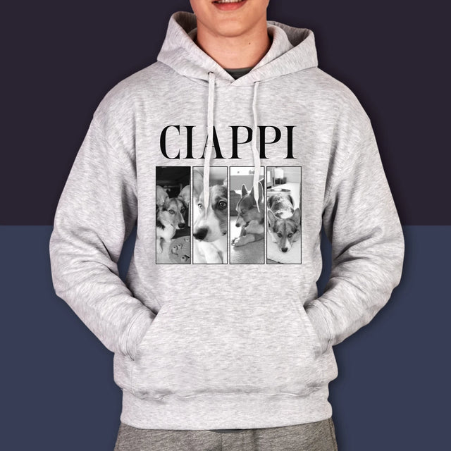 Colaj De Fotografii: Bootleg Clasic Cu Cățeluș - Hanorac Cu Glugă Pentru Bărbați