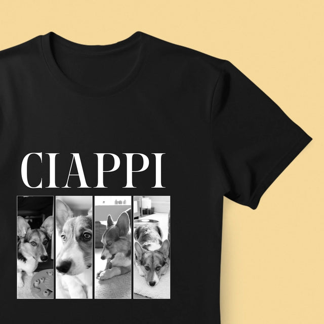 Colaj De Fotografii: Bootleg Clasic Cu Cățeluș - Tricou Pentru Bărbați