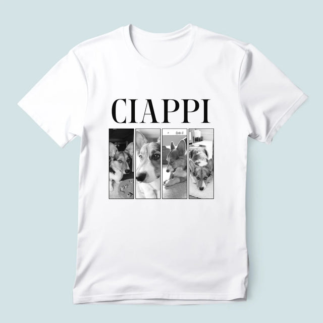 Colaj De Fotografii: Bootleg Clasic Cu Cățeluș - Tricou Pentru Bărbați