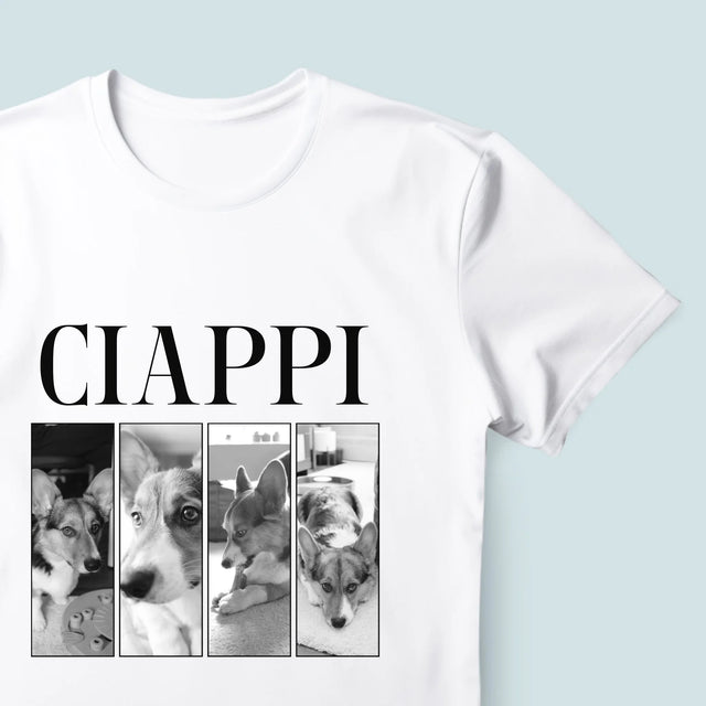 Colaj De Fotografii: Bootleg Clasic Cu Cățeluș - Tricou Pentru Bărbați
