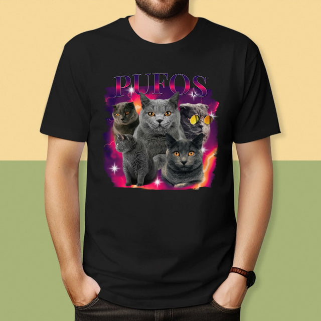 Personajul Tău: Bootleg Cu Pisicul Tău - Tricou Pentru Bărbați