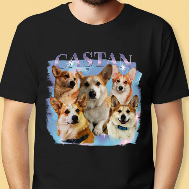 Personajul Tău: Bootleg Cu Cîinele Tău - Tricou Pentru Bărbați