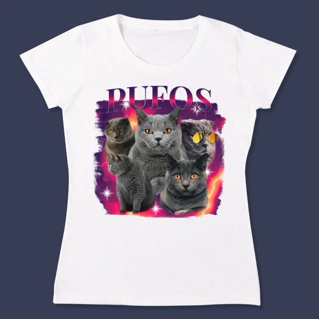 Personajul Tău: Bootleg Cu Pisicul Tău - Tricou Pentru Femei