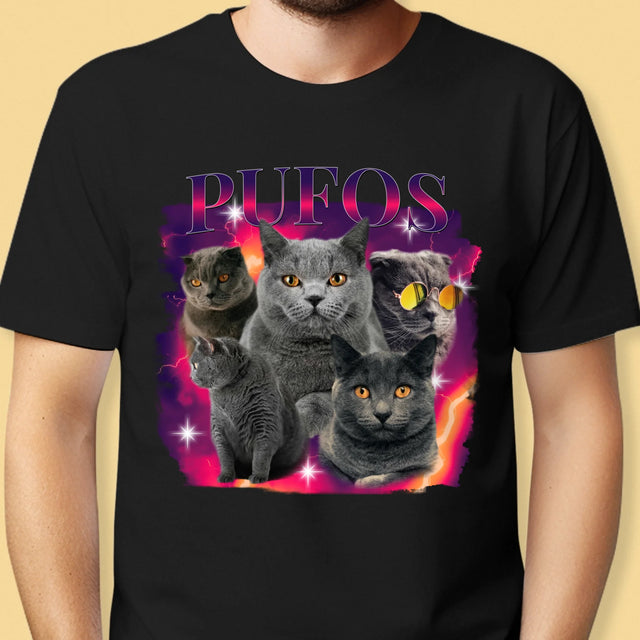 Personajul Tău: Bootleg Cu Pisicul Tău - Tricou Pentru Bărbați